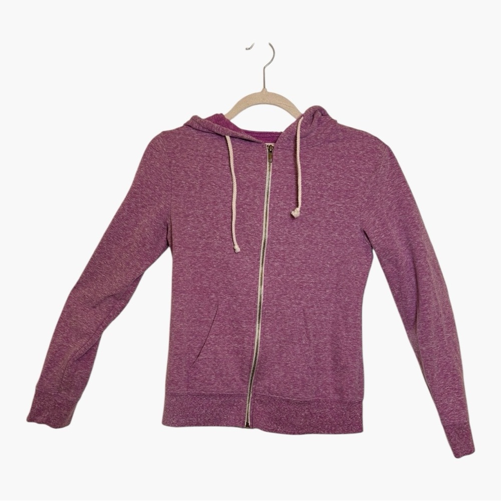 T4T Sustainable Apparel Purple Zip Hoodie Sweatshirt Cozy XS